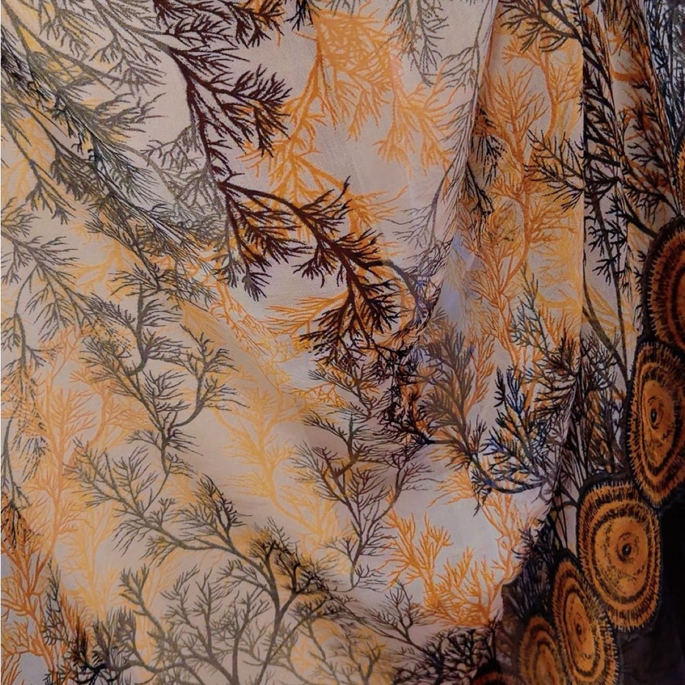 Nature-Inspired Sheer Scarf